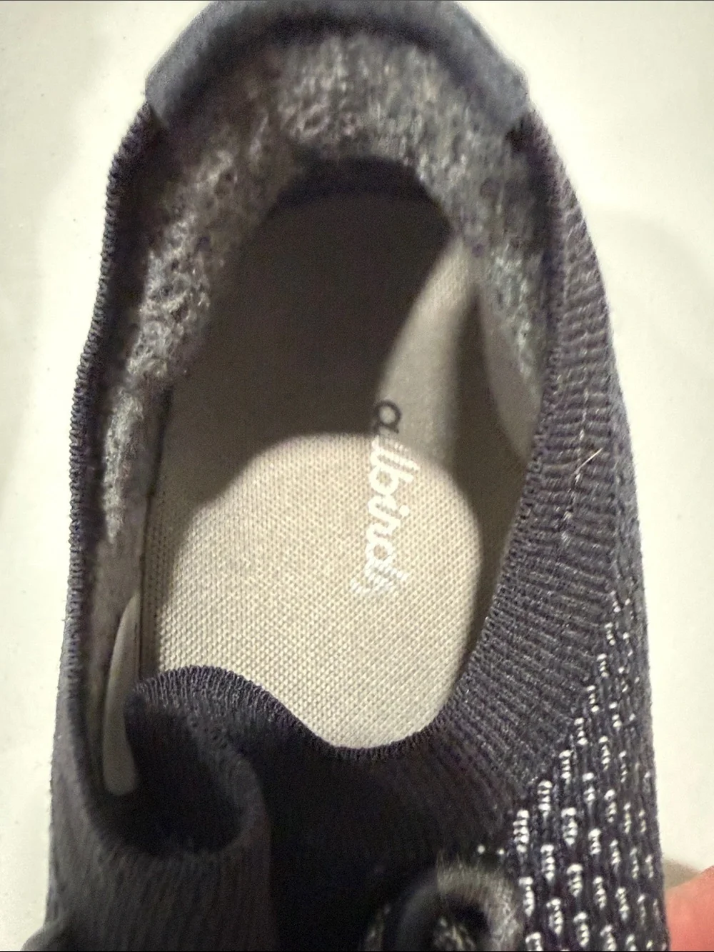 allbirds Women's Dark Blue Knit Lace-Up Sneakers